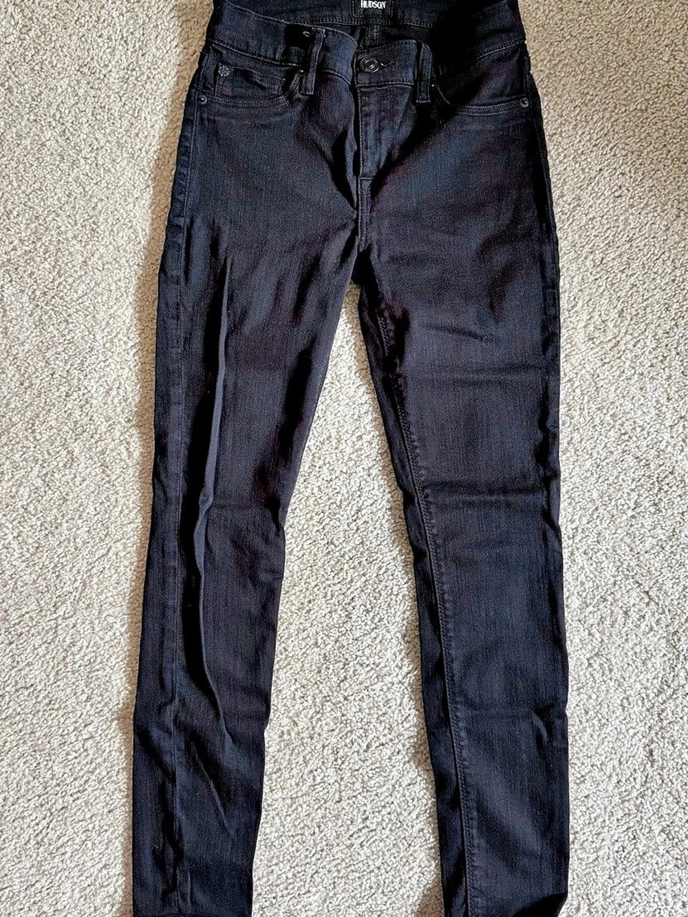 Hudson Krista Super Skinny Super Skinny Jeans Black Waist 26